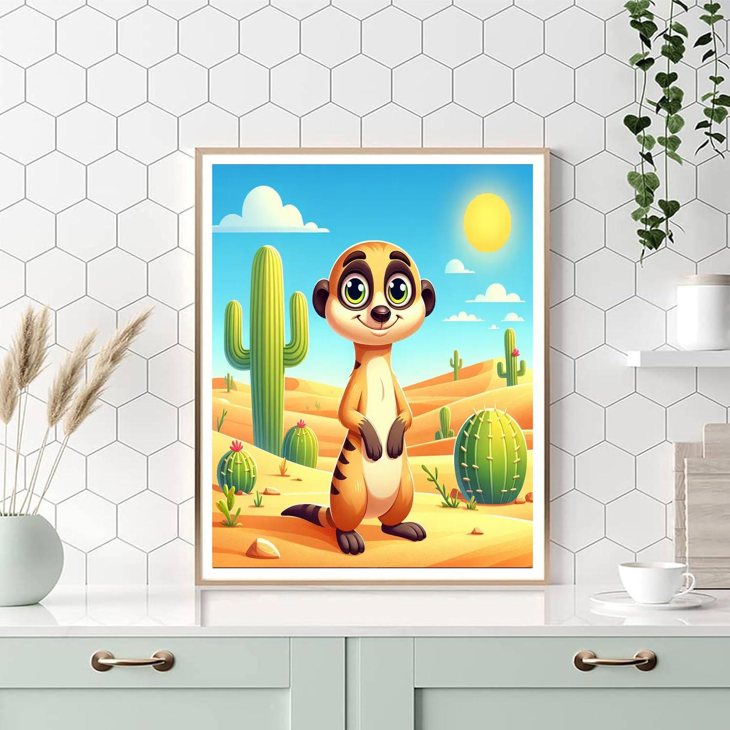 Merry Meerkat Numbered Painting Kits