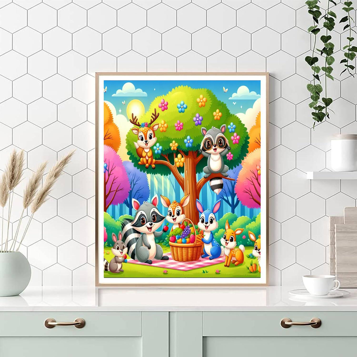 Charming Forest Creatures Paint By Number