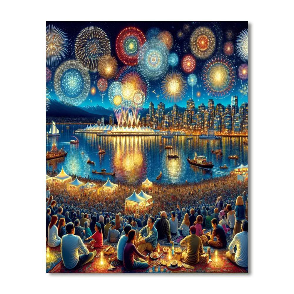 Vancouver Celebration Of Light - Canada Paint By Numbers Art