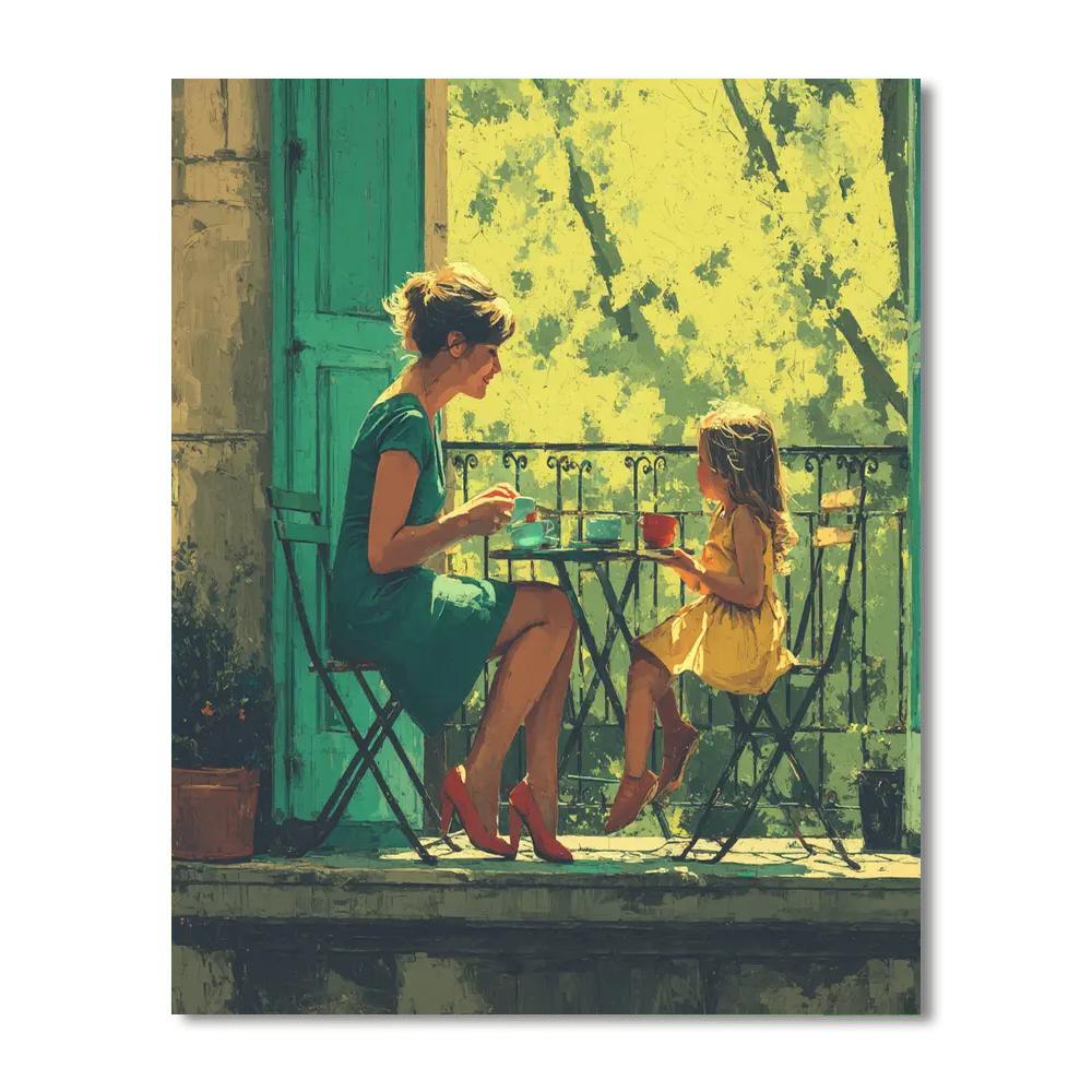 Morning Tea And Togetherness Paint By Numbers Art