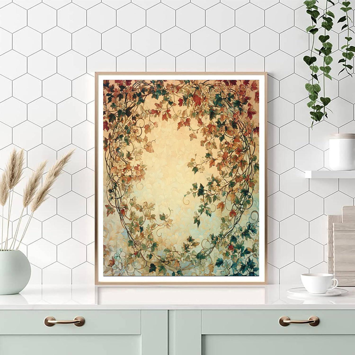 Alphonse Mucha Inspired Whispers Of The Seasons  DIY Paint By Numbers