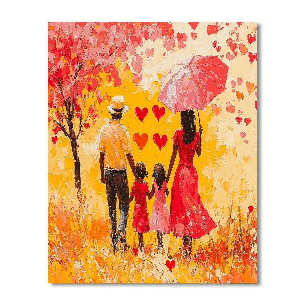 The Heart Of The Family Painting By Numbers Kit