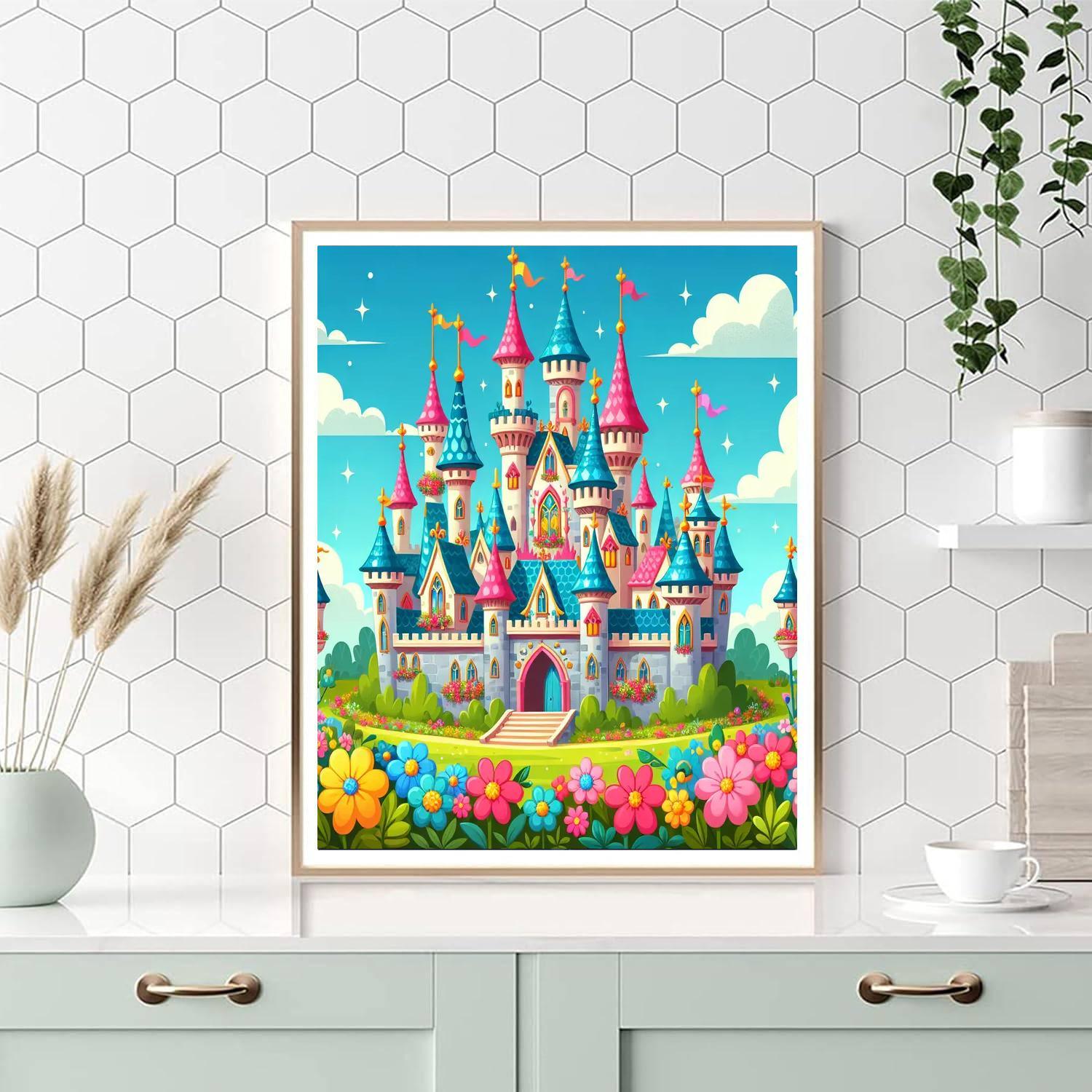 Charming Fairy Tale Castles Paint By Color