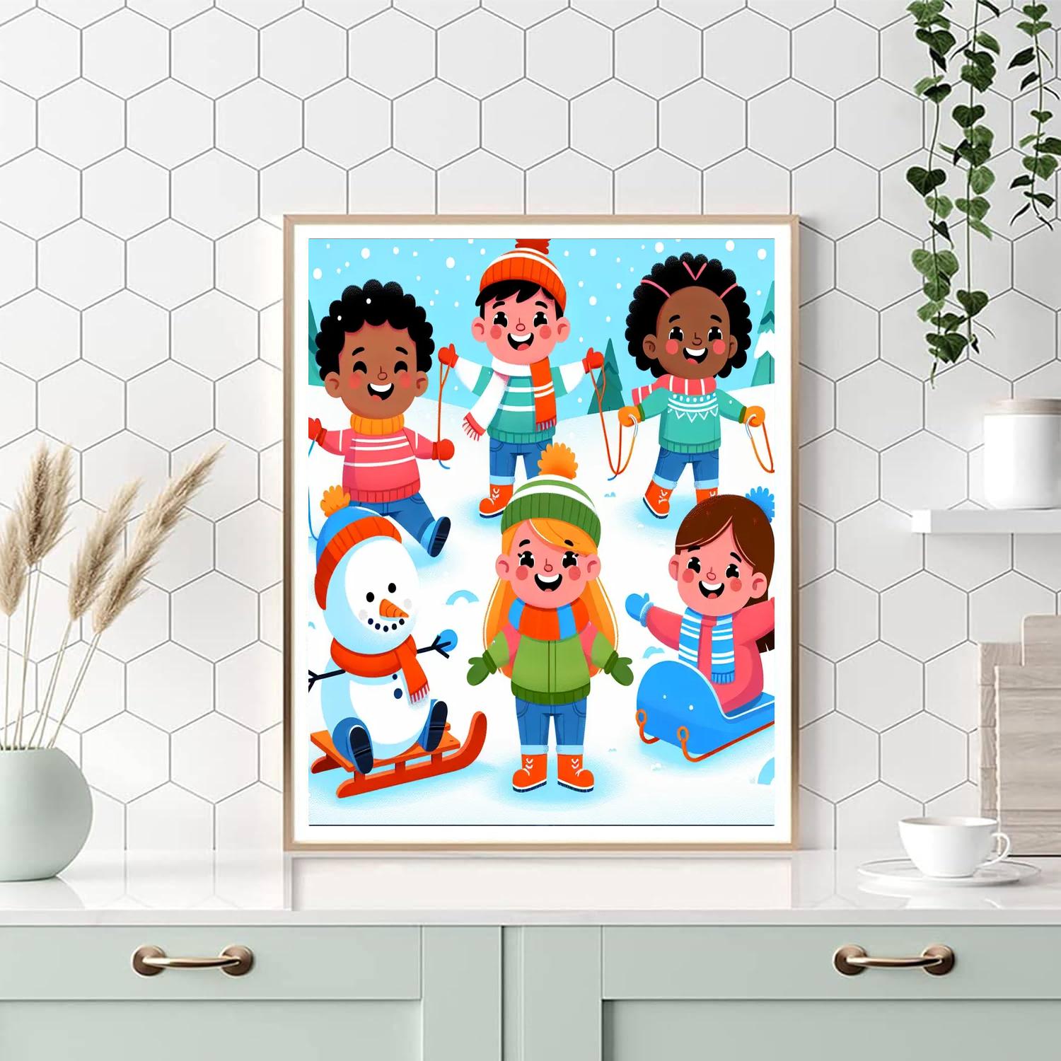 Snowy Serenade Numbered Painting Kits