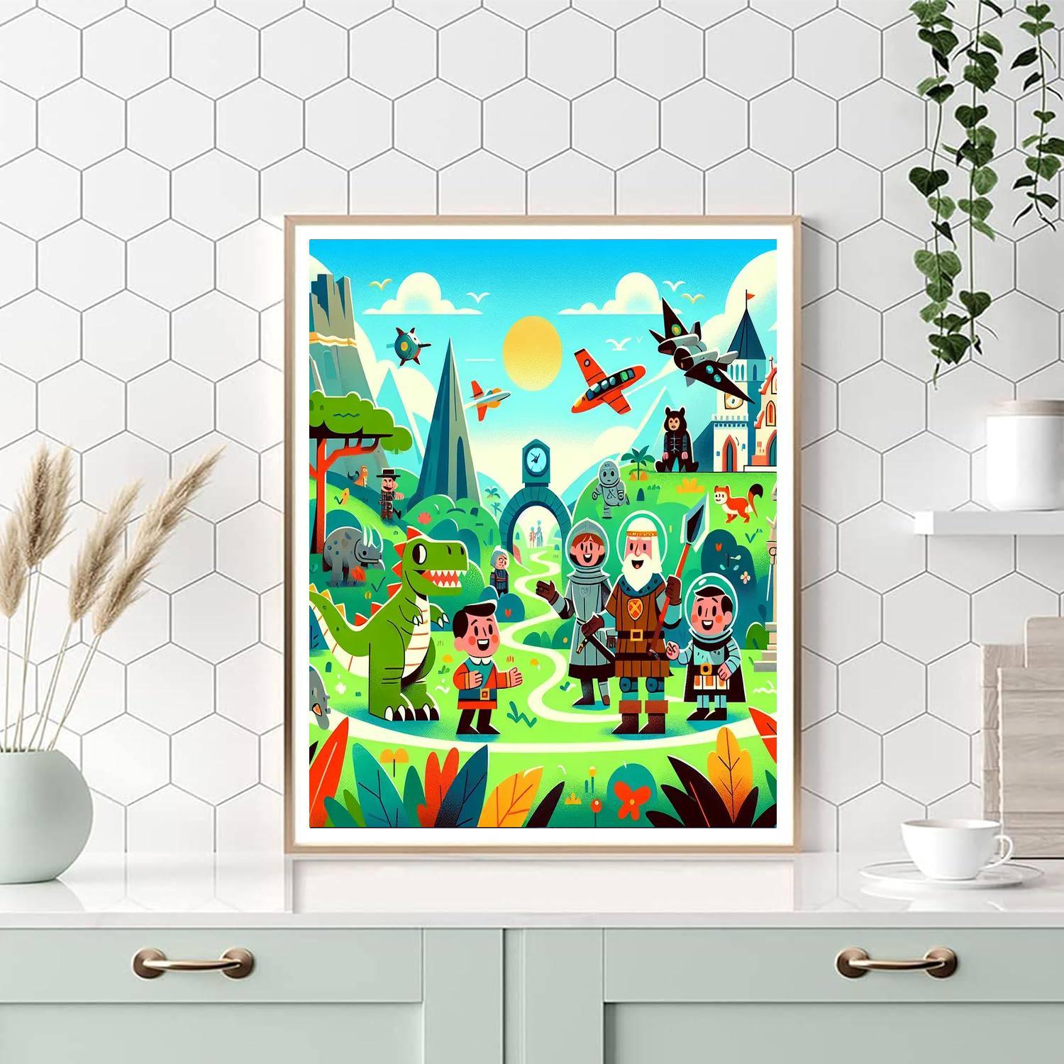 Whimsical Time Travel Paint By Numbers Kits