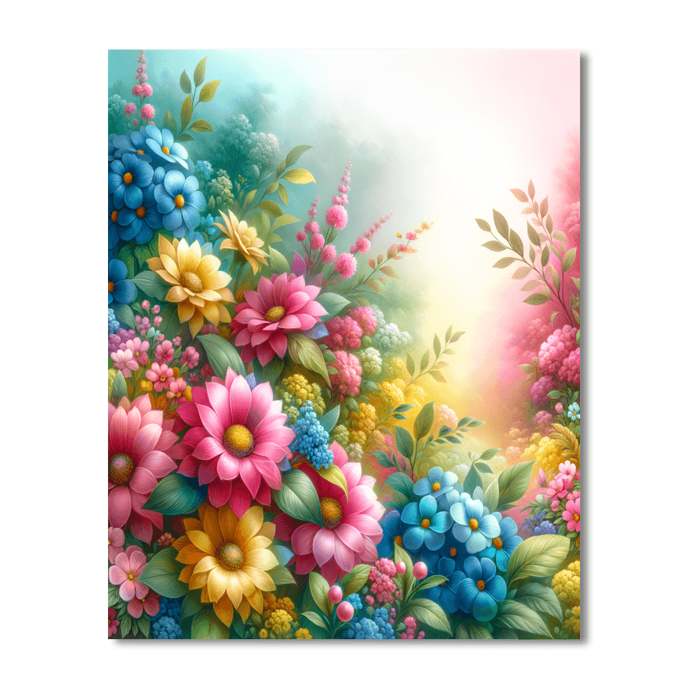Spring Blossoms DIY Paint By Numbers