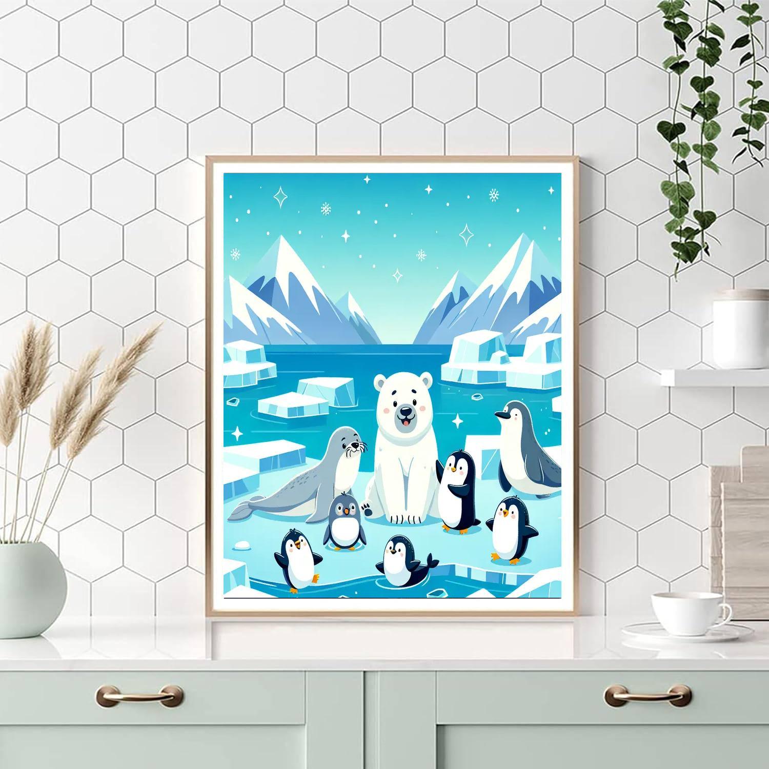 Lively Arctic Adventure Paint By Numbers Kits