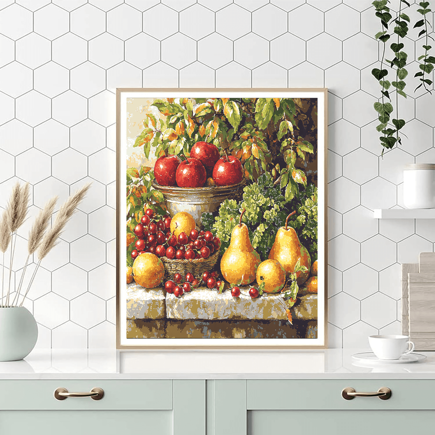 Jean-Baptiste-Siméon Chardin Inspired Summer's Bounty  Paint By Numbers Art