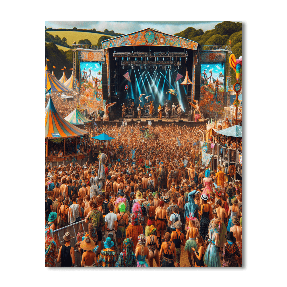 Glastonbury Festival - United Kingdom Paint By Numbers Art