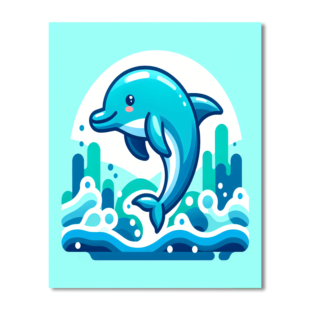 Dapper Dolphin Paint By Color