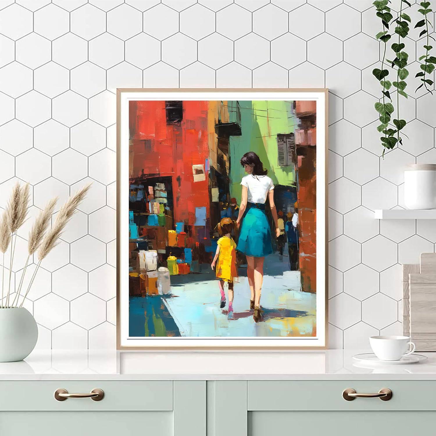 Mother's Day Market Adventure DIY Paint By Numbers