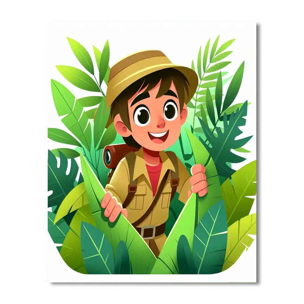 Explorers' Jungle Quest Painting Number Kit