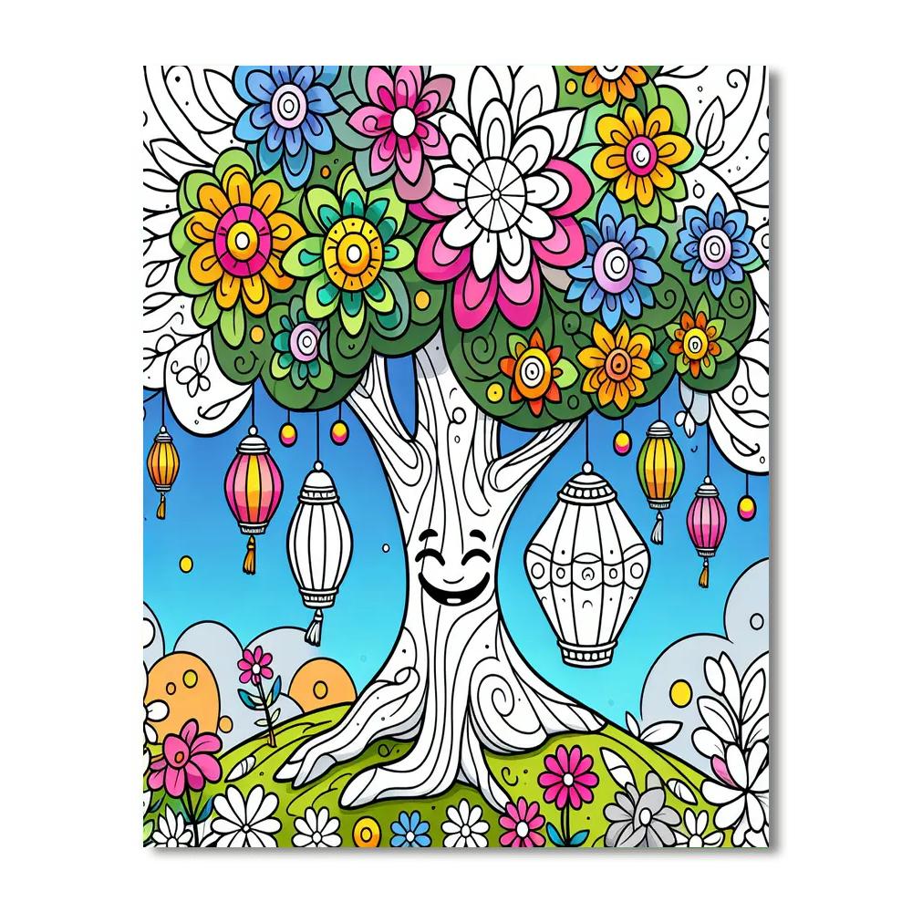 Sweet Fairy Tale Tree Numbered Painting Kits