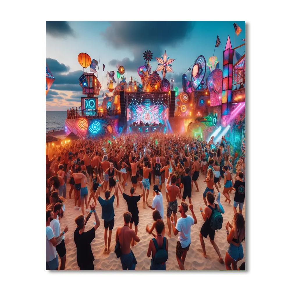 Kazantip Festival - Ukraine Number Painting