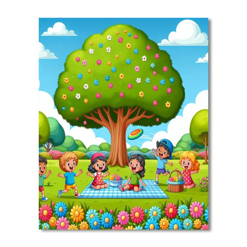 Fun At The Park Paint By Color