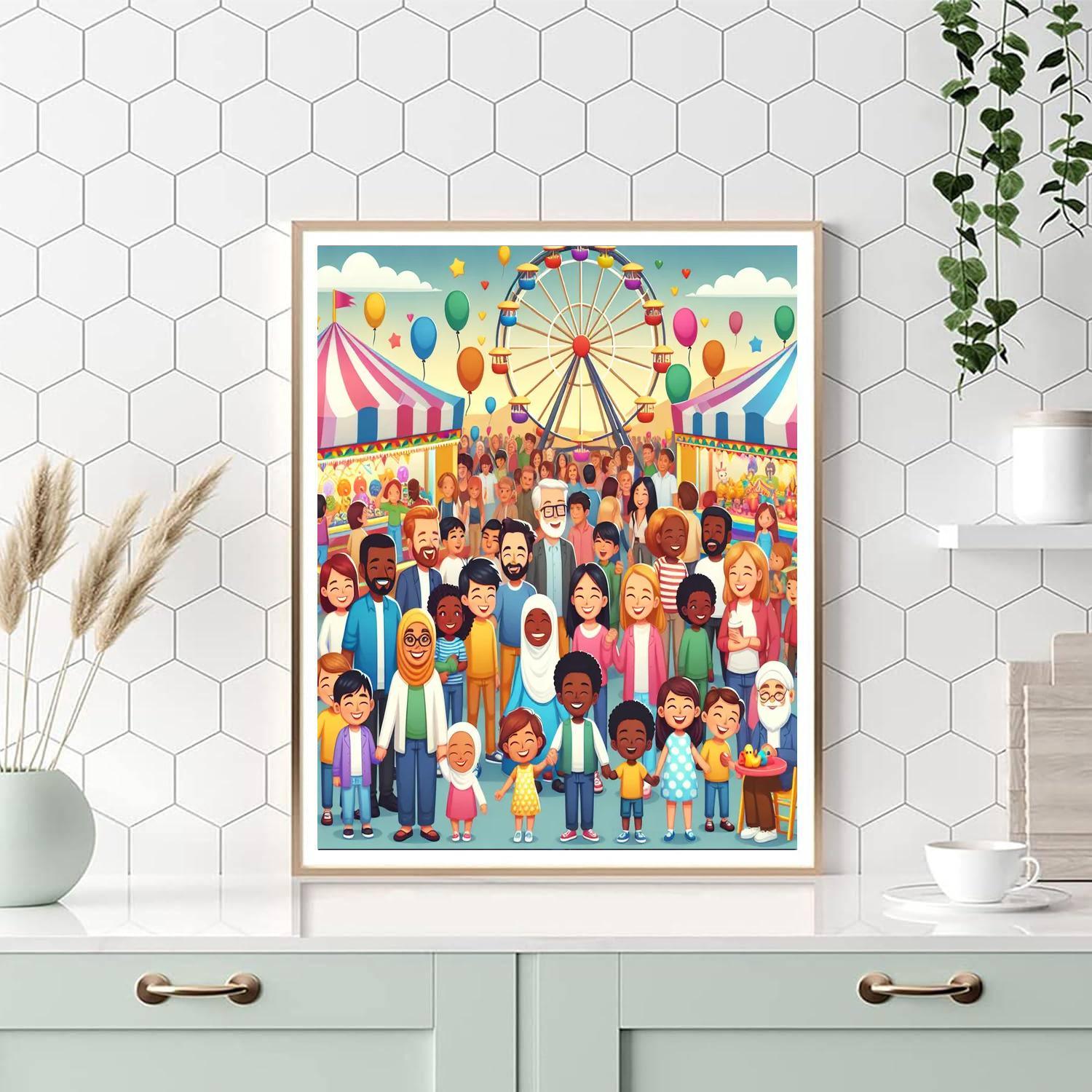 Festive Fun Fair Paint By Number