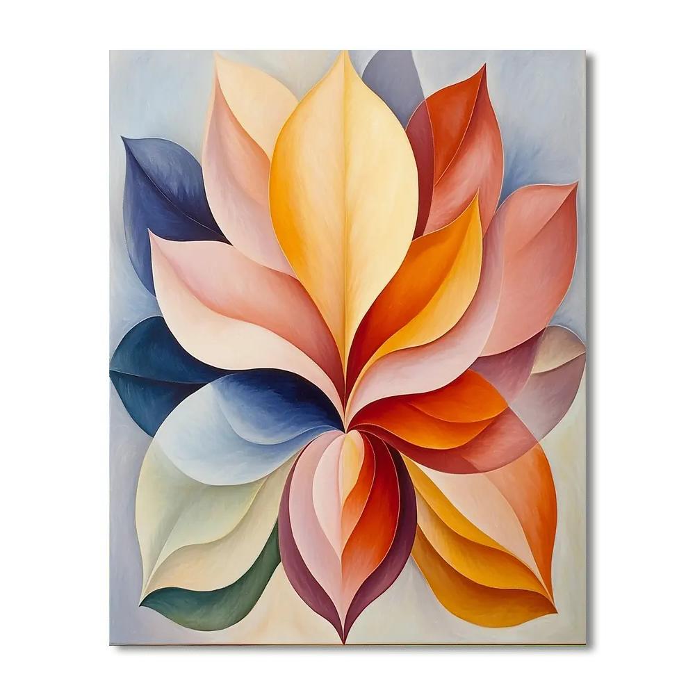 Georgia O'Keeffe Inspired Artistic Petals  Paint By Numbers Kits