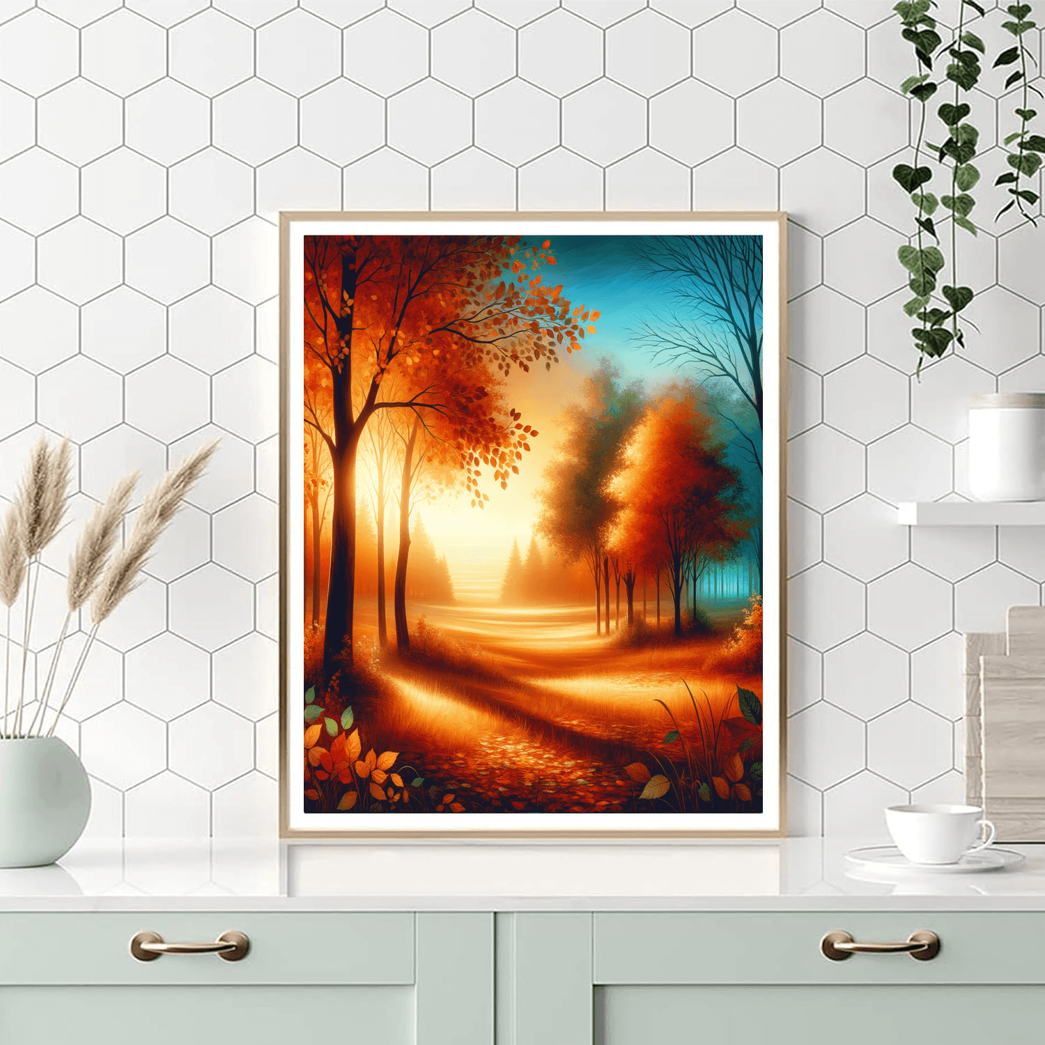 Glorious Autumn Landscape Paint By Numbers