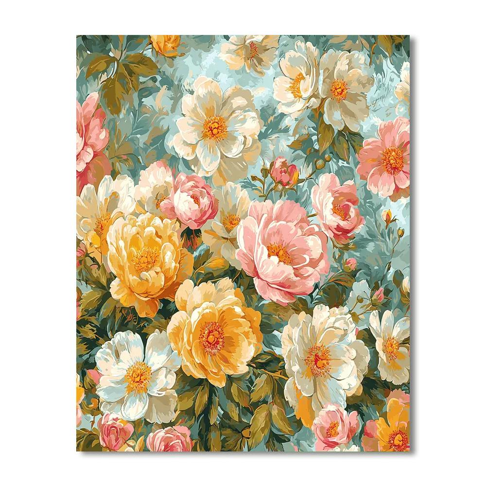 Leonardo Da Vinci Inspired Essence Of Petals  Paint By Numbers Art