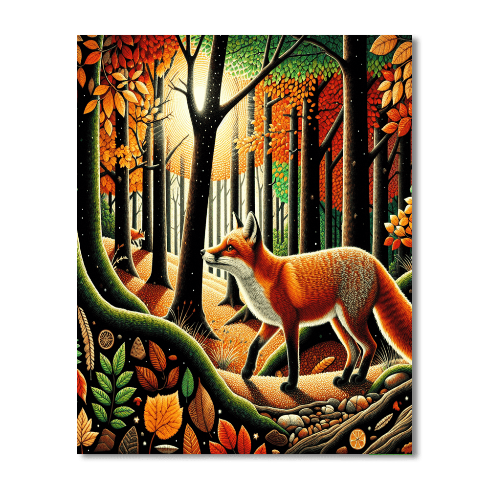 Foxy Forest Adventure Paint By Number