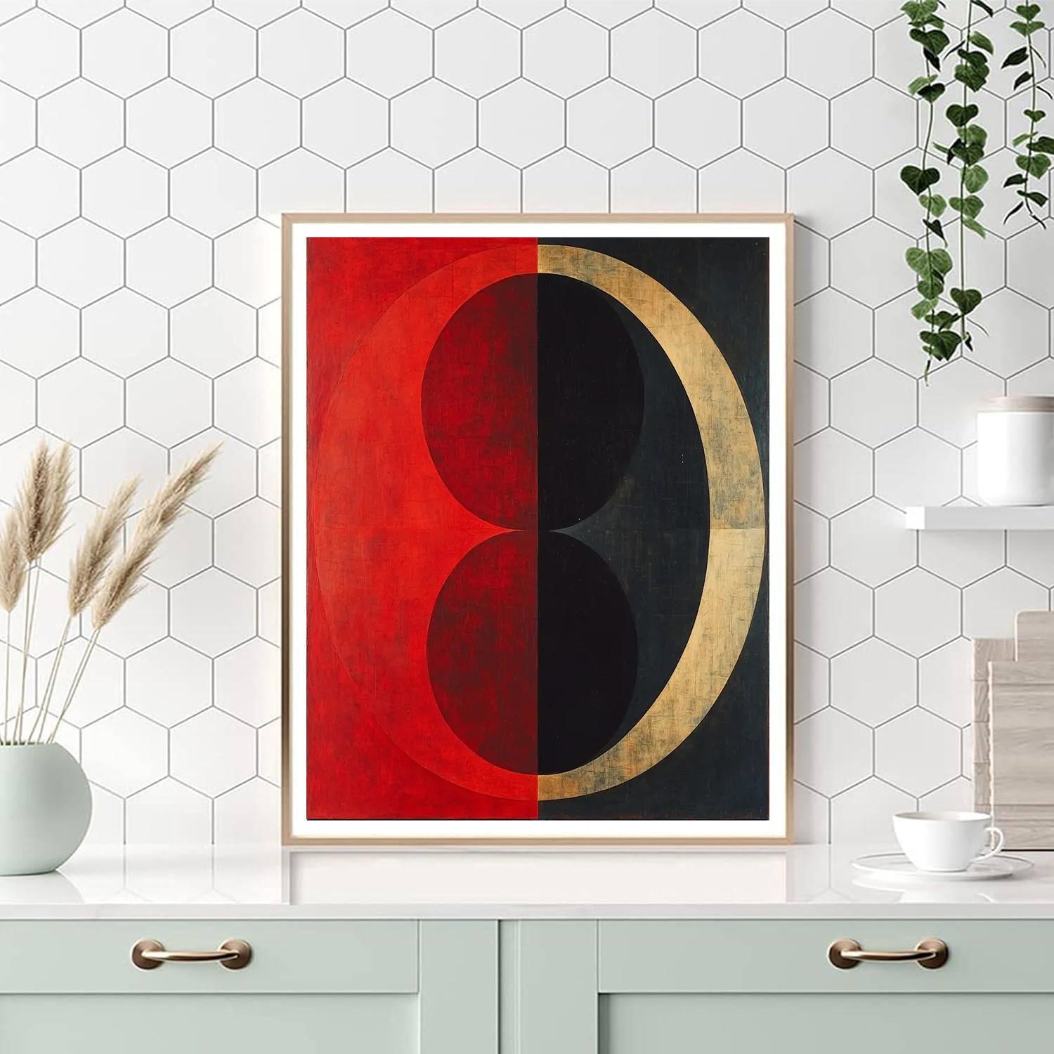Kazimir Malevich Inspired Cosmic Balance  Painting Number Kit