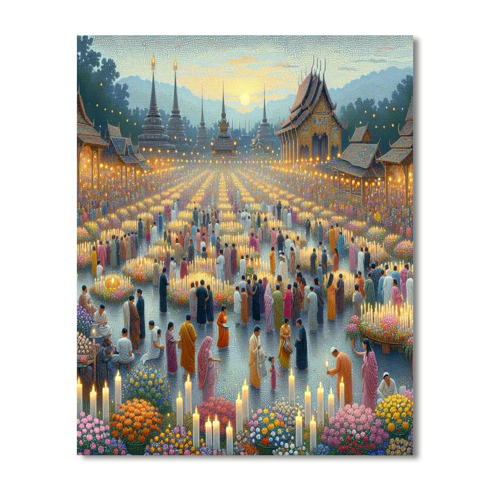 Waisak Festival Paint By Numbers Kits