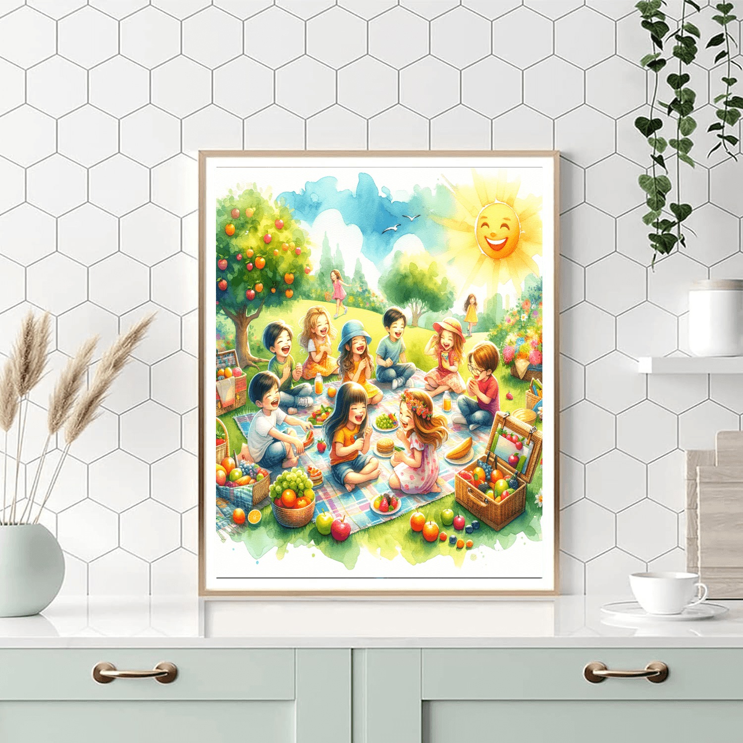 Sunny Picnic Adventure Painting Number Kit