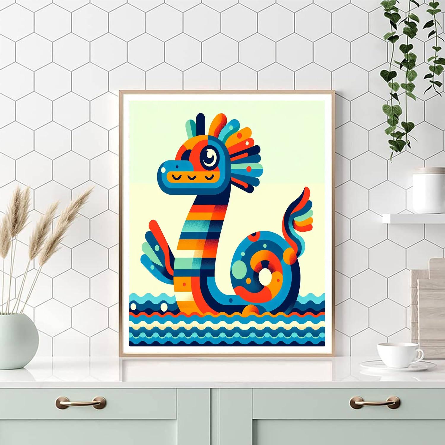 Legend Of The Sea Serpent Number Painting