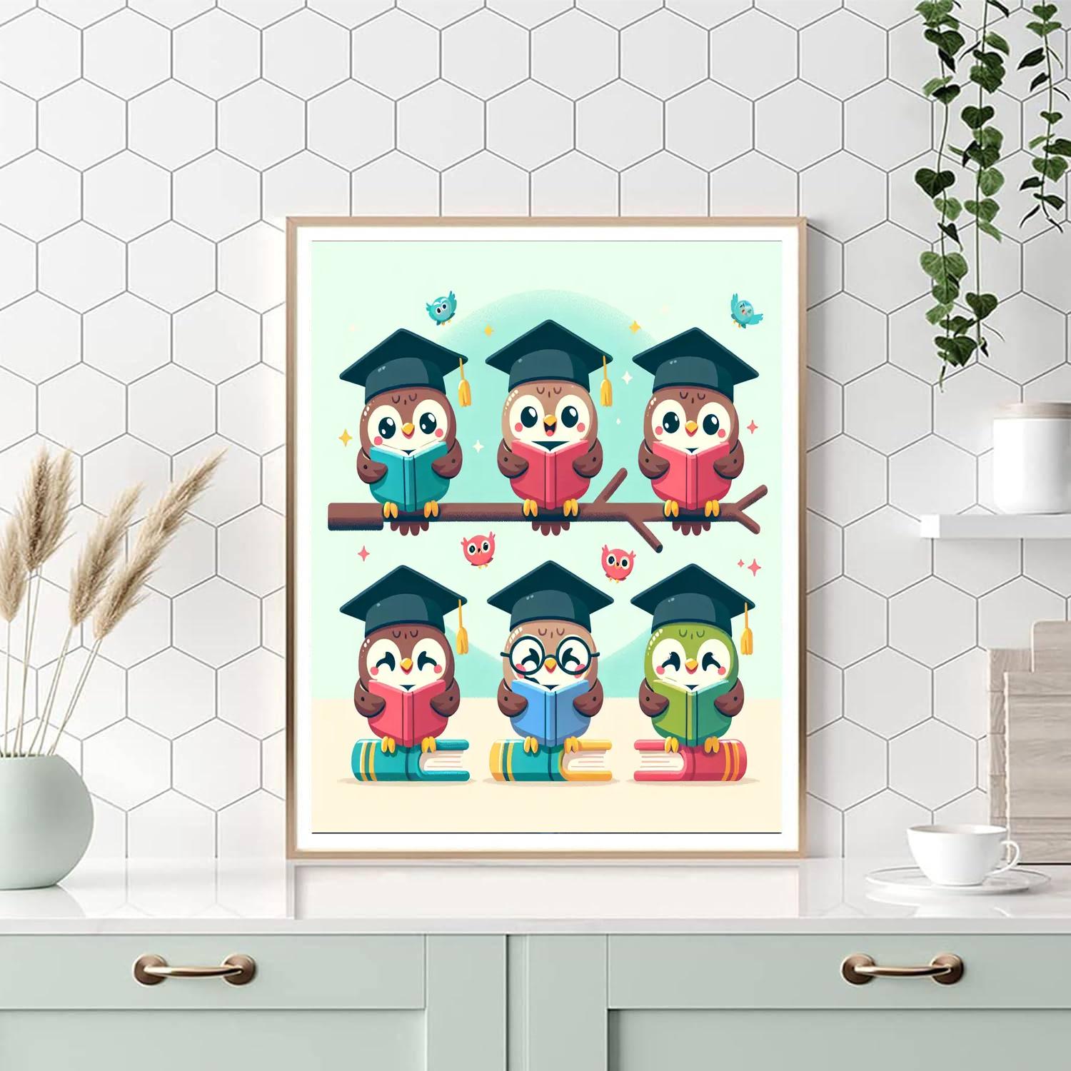 Wise Owl Scholars DIY Paint By Numbers