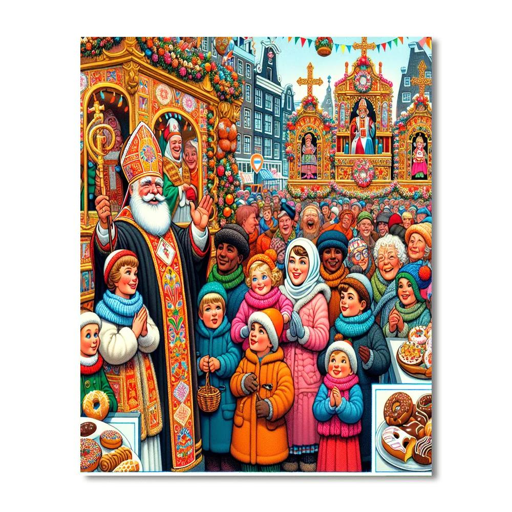 Feast Of Saint Nicholas - Amsterdam, Netherlands Number Painting
