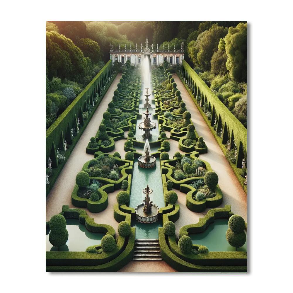 Elegant Baroque Garden Paint By Numbers Kits