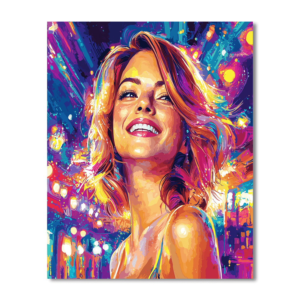 Emma Stone: A Journey Of La La Land Dreams Paint By Color