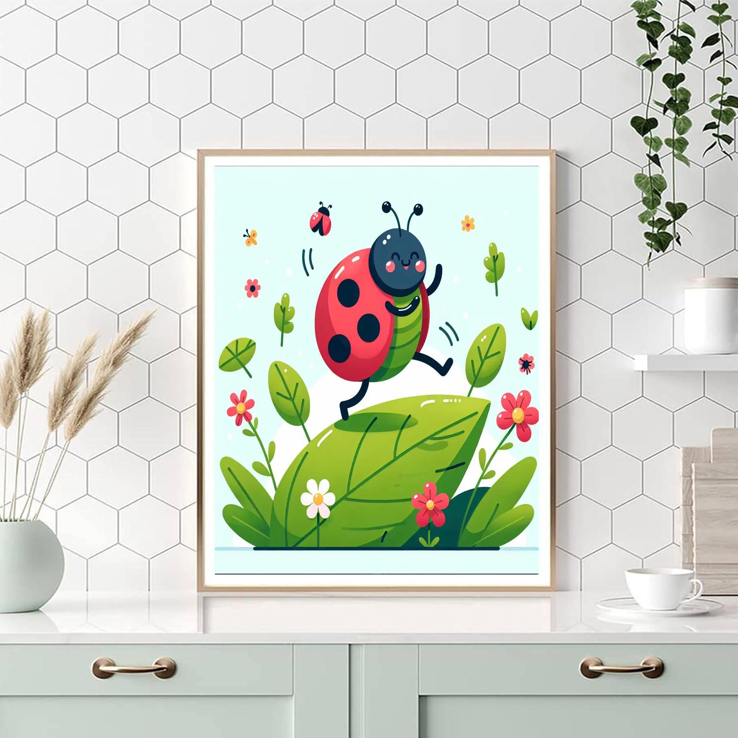 Giggling Ladybug Numbered Painting Kits