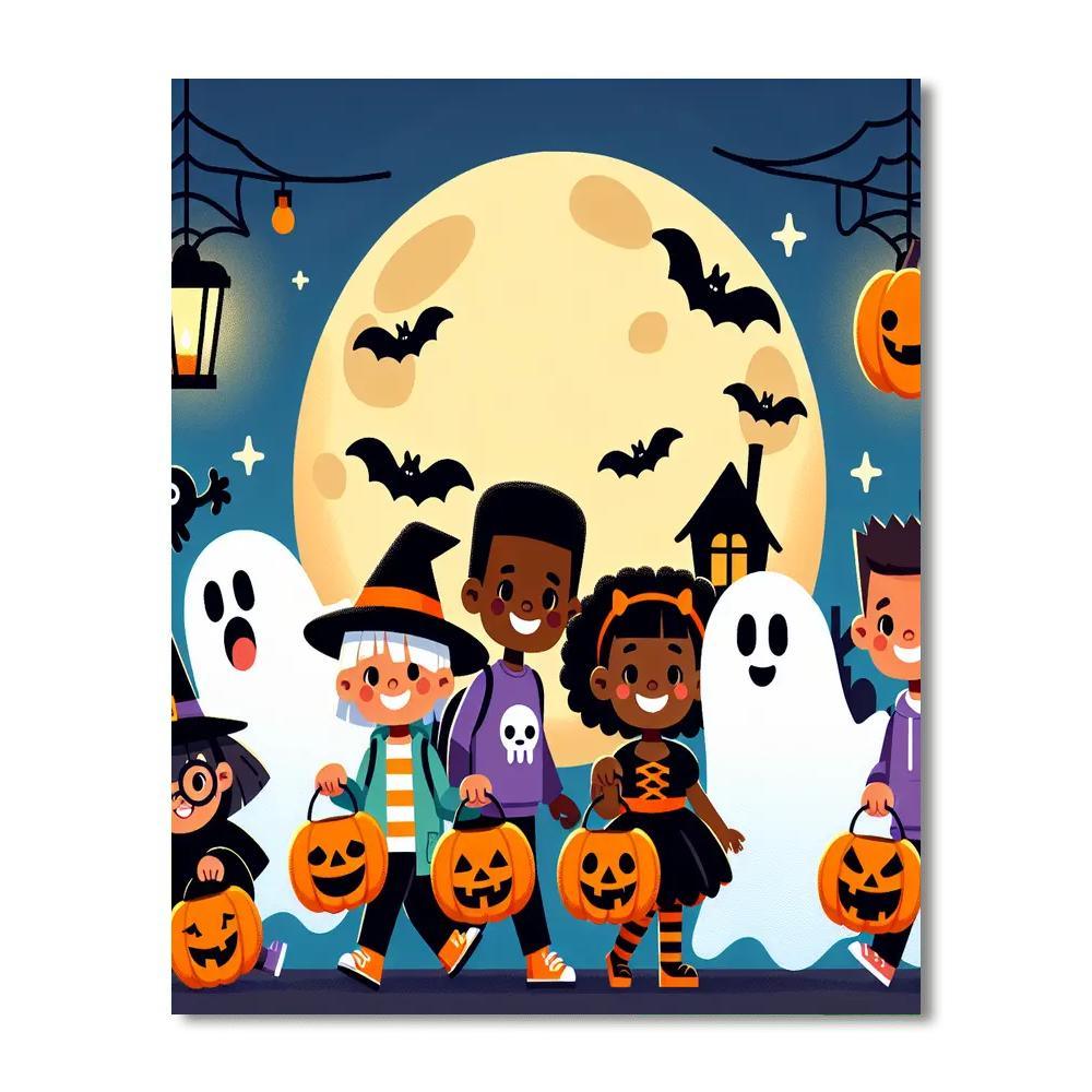 Happy Halloween Bash Numbered Painting Kits