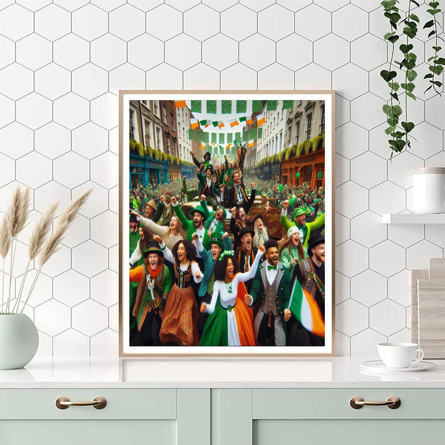 St. Patrick's Day Parade - Dublin Numbered Painting Kits