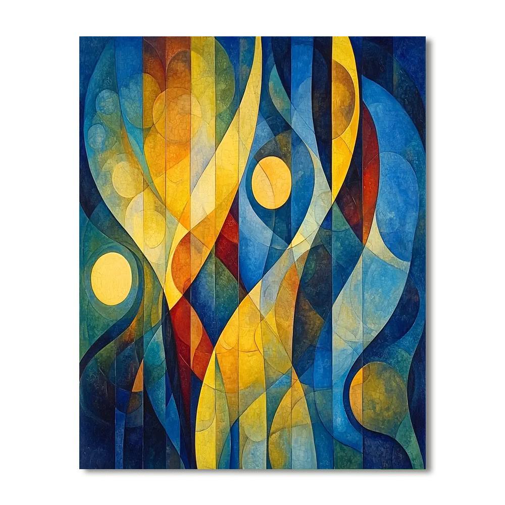 Paul Klee Inspired Celestial Melodies  Numbered Painting Kits