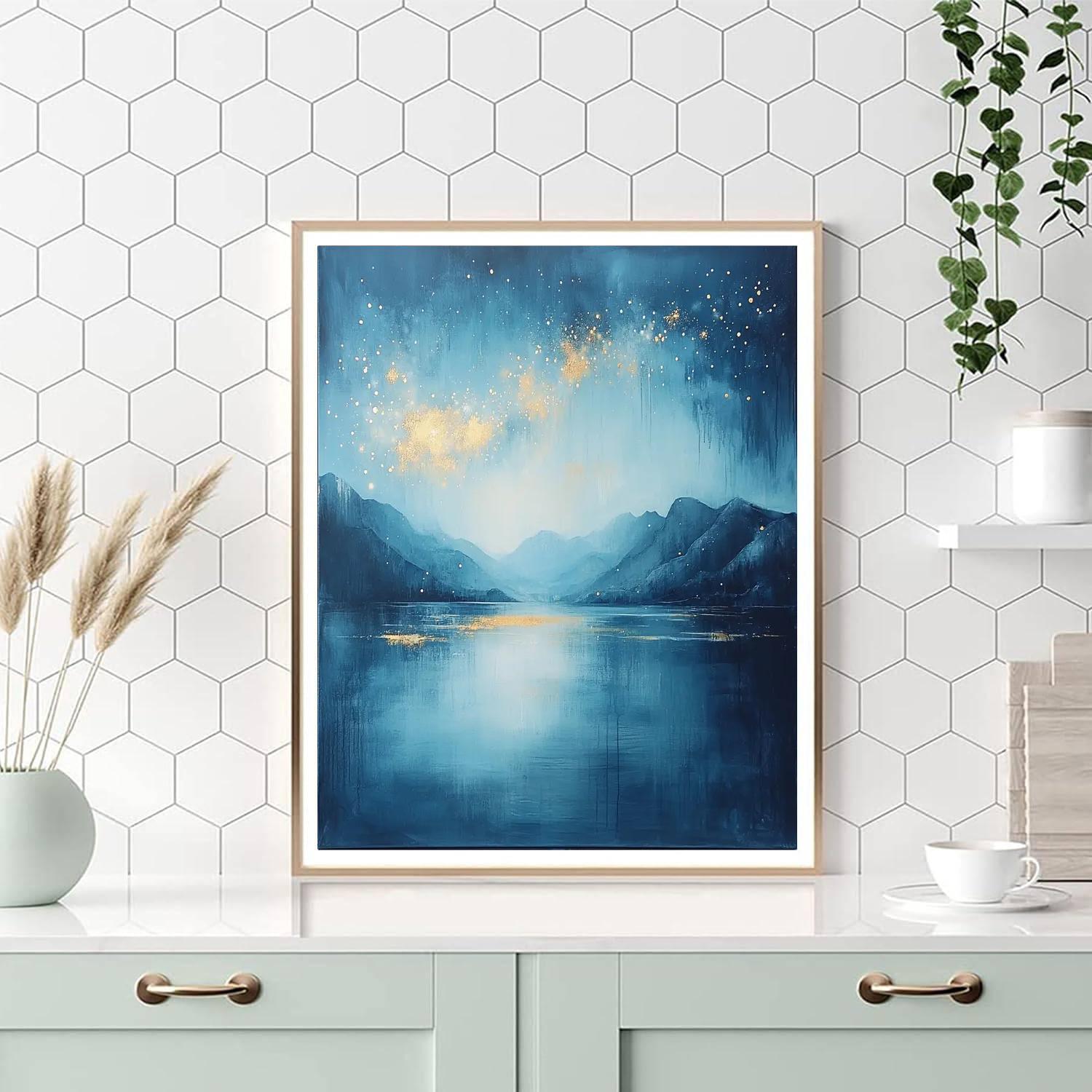 Zhao Mengfu Inspired Elysium Of Celestial Dreams  Paint By Color