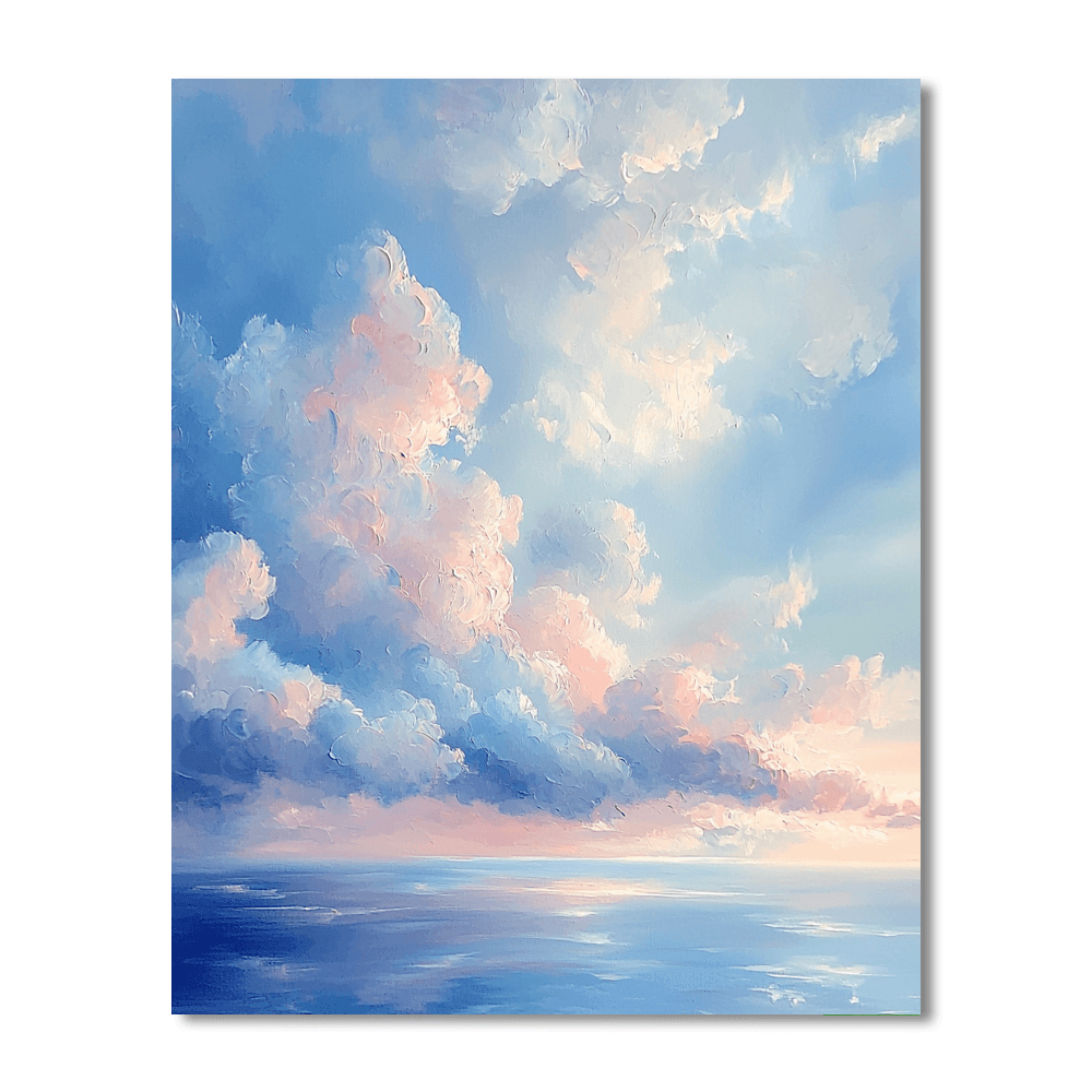 J.M.W. Turner Inspired Ethereal Cloudscape  Painting By Numbers Kit
