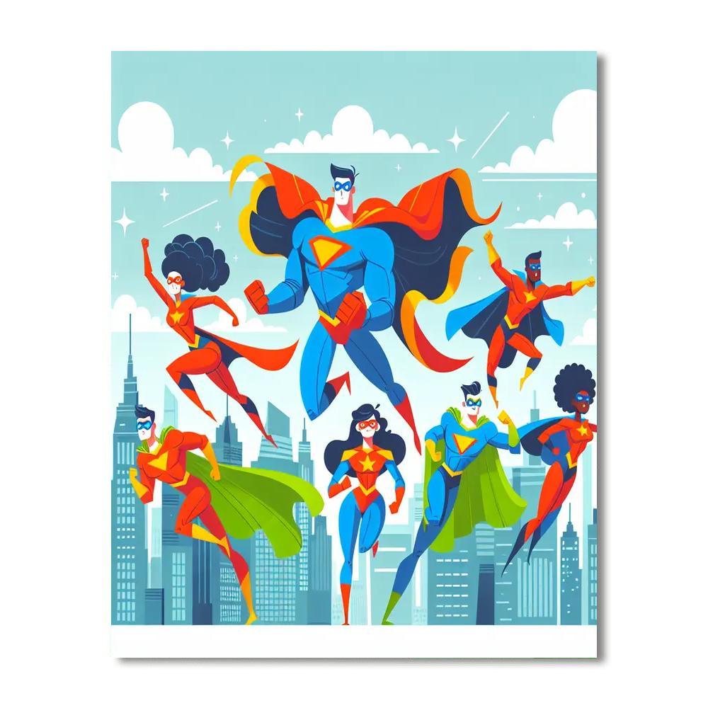 My Dream Superhero Paint By Numbers Kits