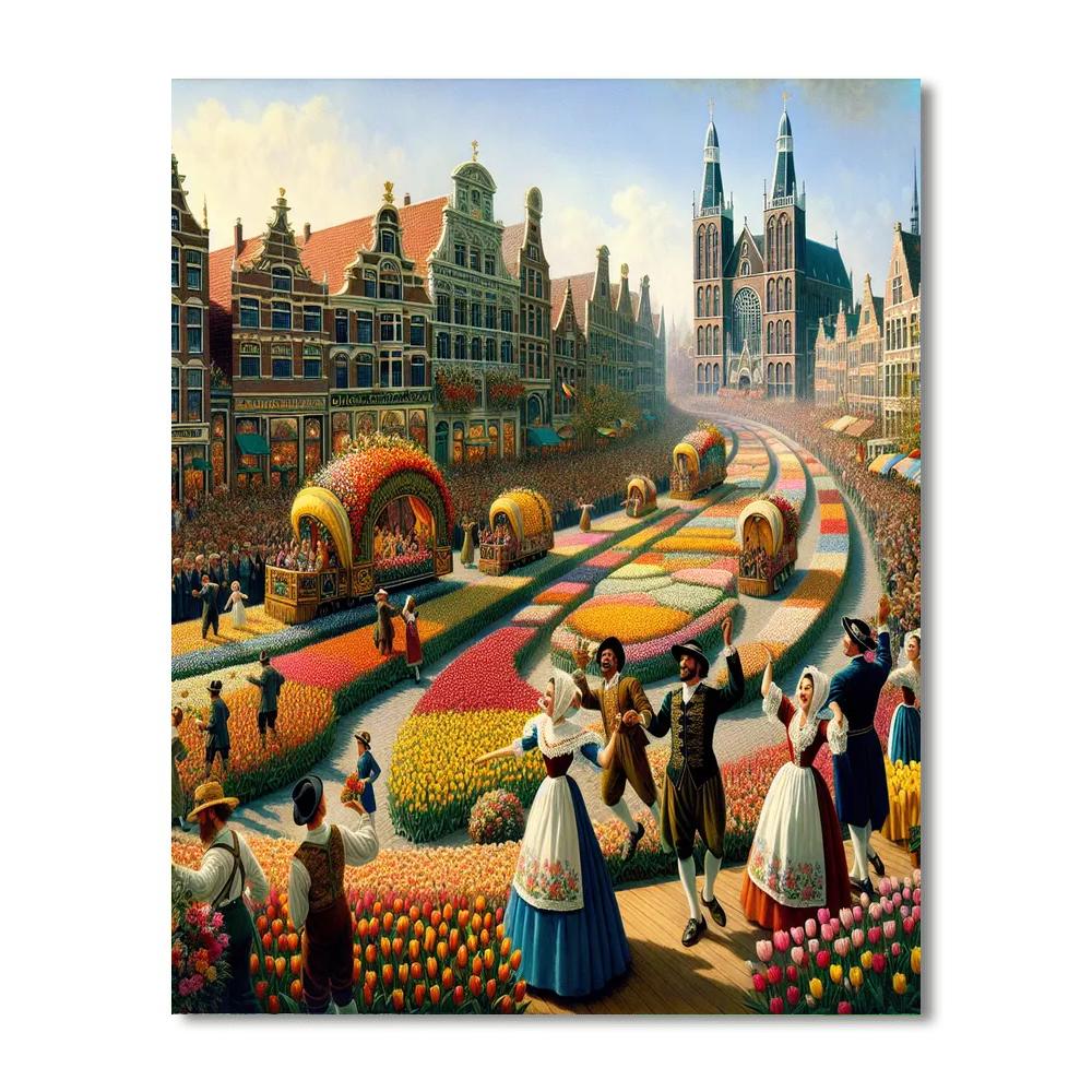 Tulip Time Festival - Holland Number Painting