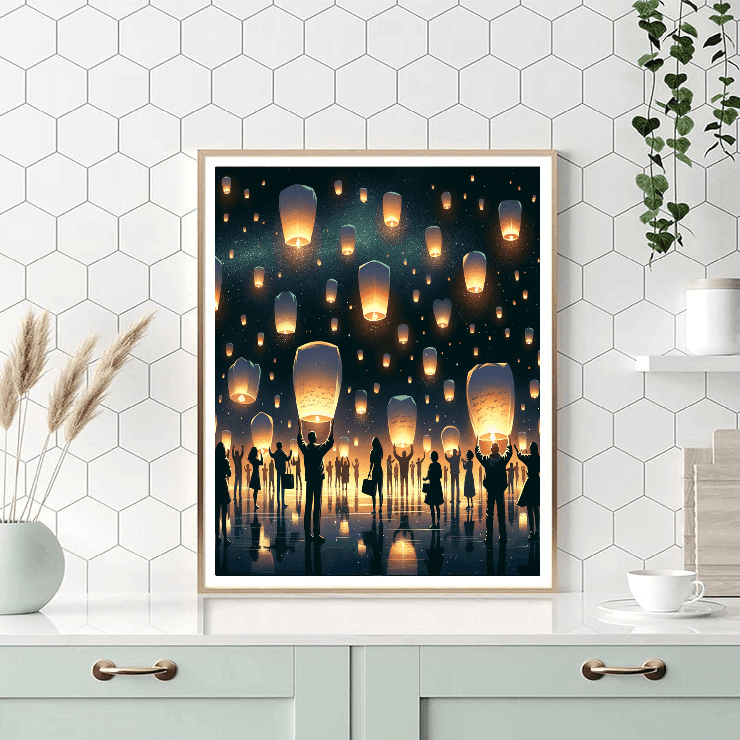 Pingxi Lantern Festival - Pingxi Paint By Color