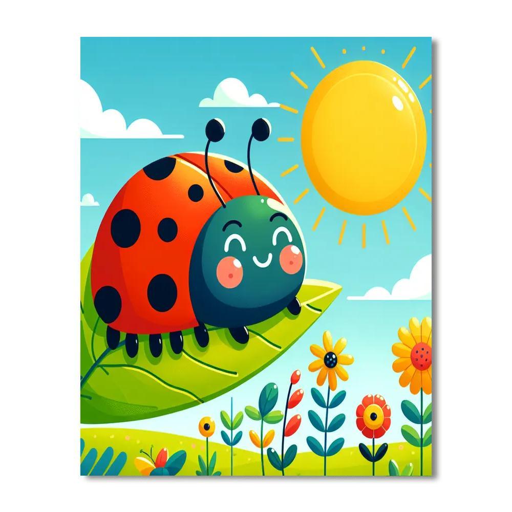 Sunshine Ladybug Paint By Numbers Kits