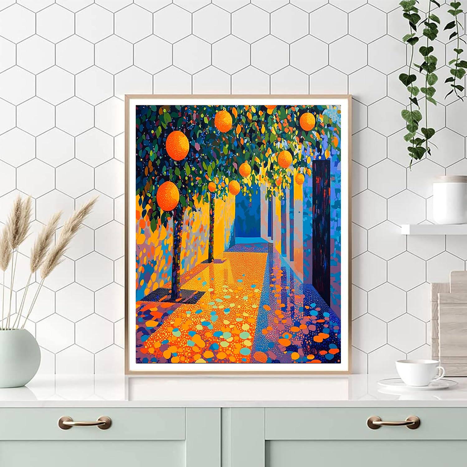 Georges Seurat Inspired Joyful Reflections  Painting Number Kit