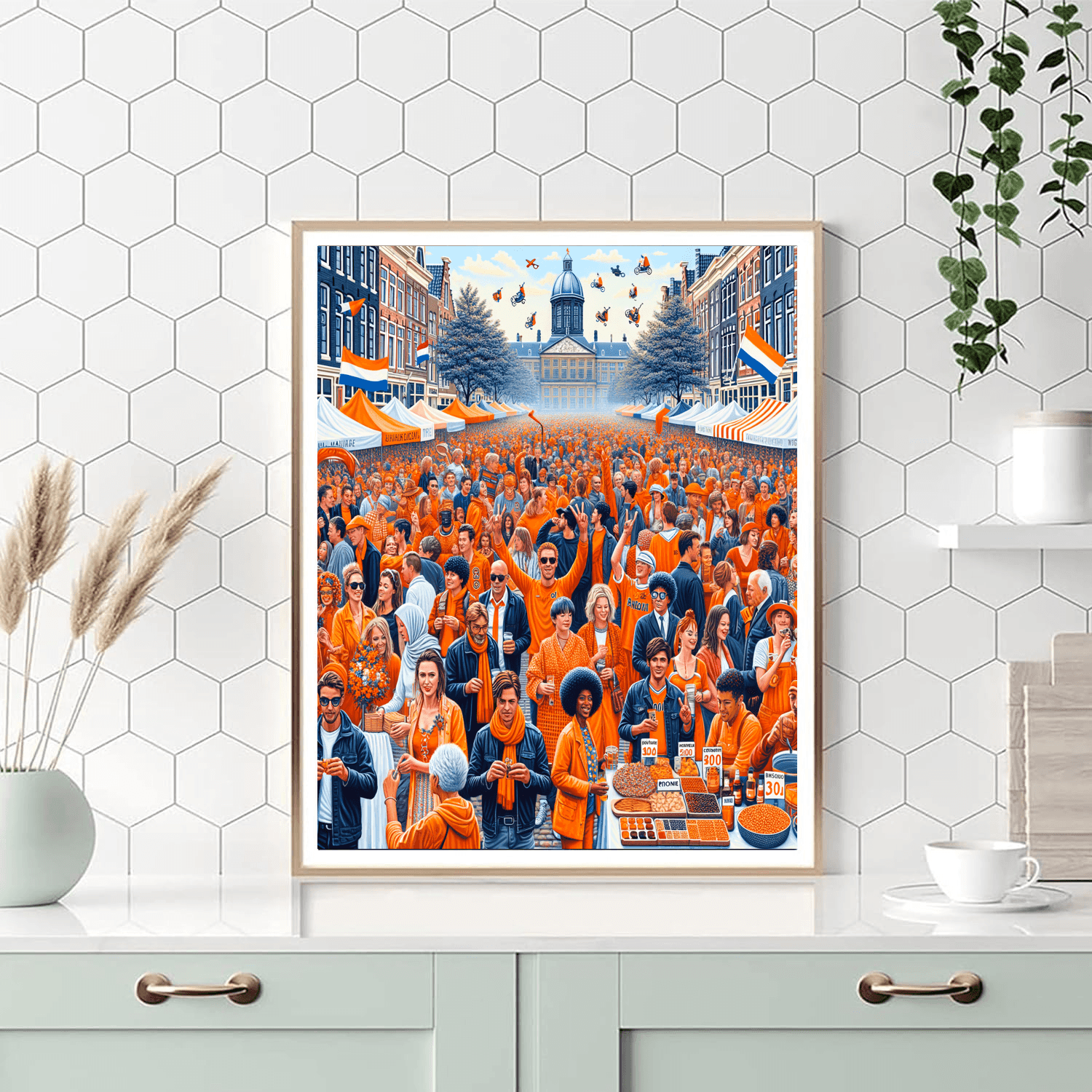 The Queen's Day (koningsdag) Festival Paint By Color