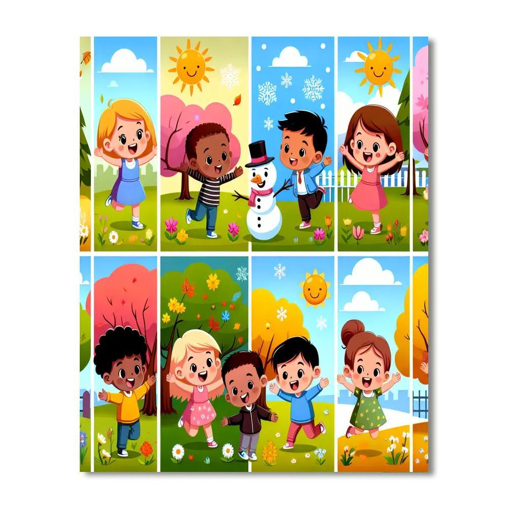 Joyful Season Painting Number Kit