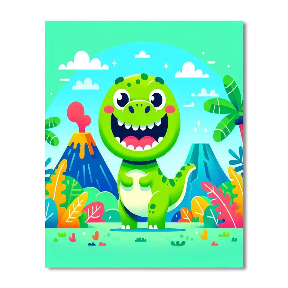 Silly T-rex Paint By Numbers Kits