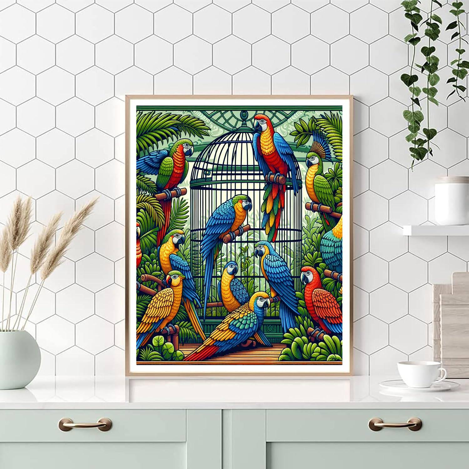 Artful Aviary Painting Number Kit