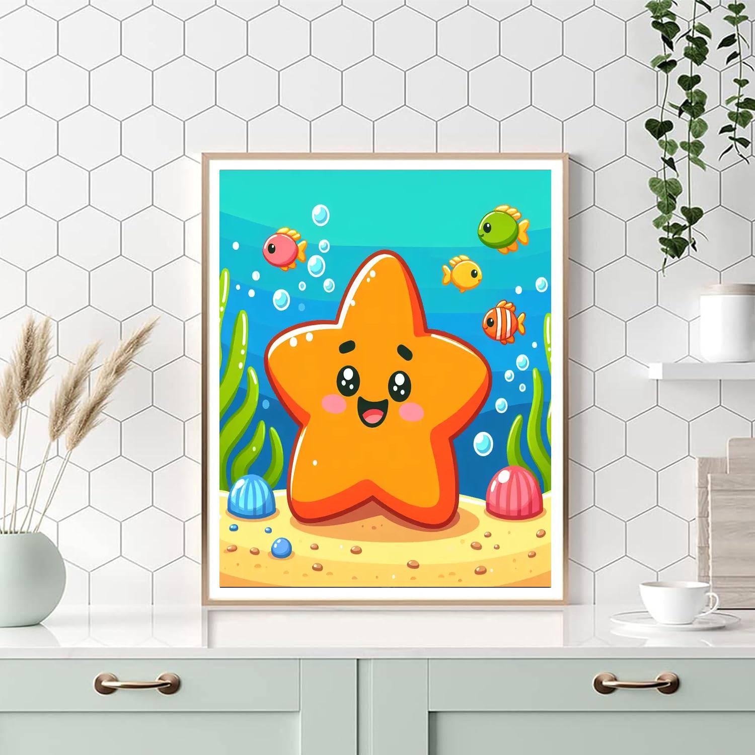 Cheerful Starfish Paint By Numbers Kits