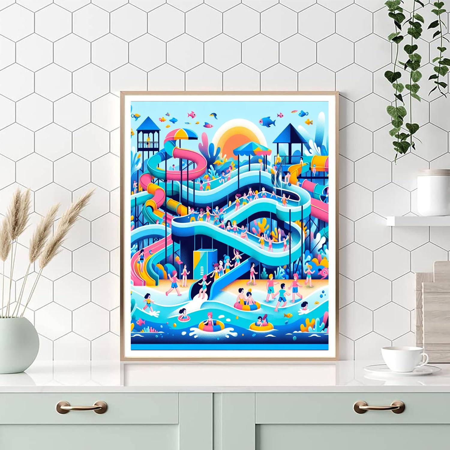 Ocean Adventure Park Paint By Number