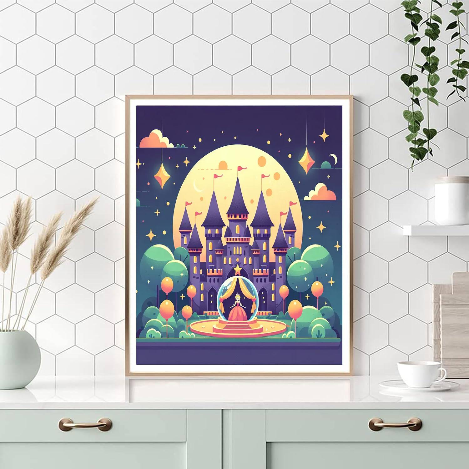 Moonlit Castle Ball Numbered Painting Kits